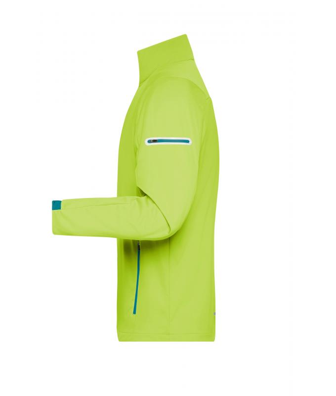 Men Men's Sports Softshell Jacket Bright-yellow/bright-blue 8408