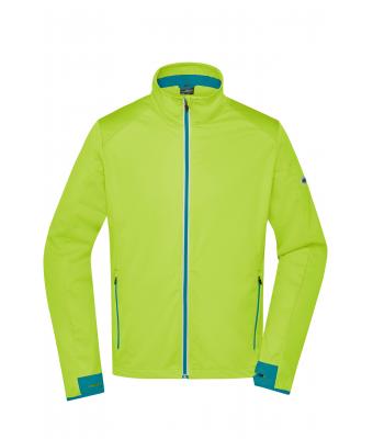 Men Men's Sports Softshell Jacket Bright-yellow/bright-blue 8408