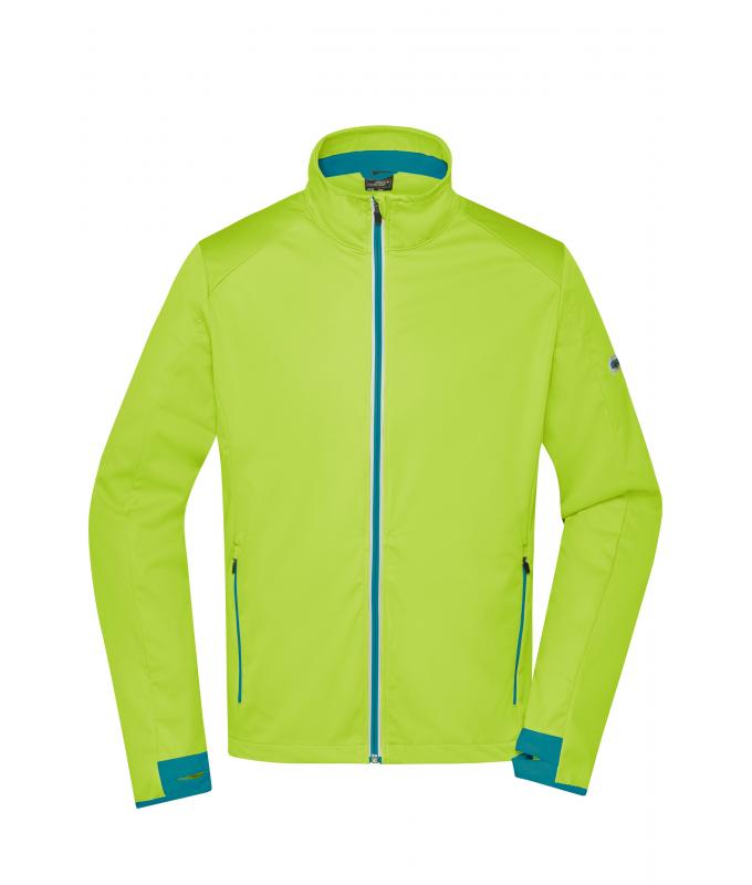 Men Men's Sports Softshell Jacket Bright-yellow/bright-blue 8408