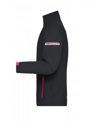 Heren Men's Sports Softshell Jacket Zwart/lichtrood 8408