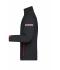 Heren Men's Sports Softshell Jacket Zwart/lichtrood 8408