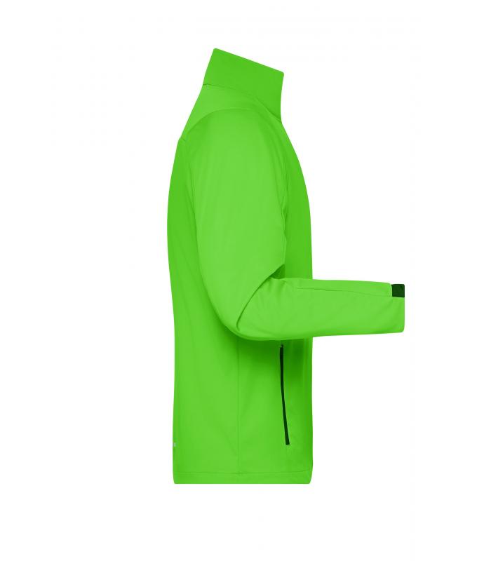 Homme Veste softshell sport homme Vert-vif/noir 8408