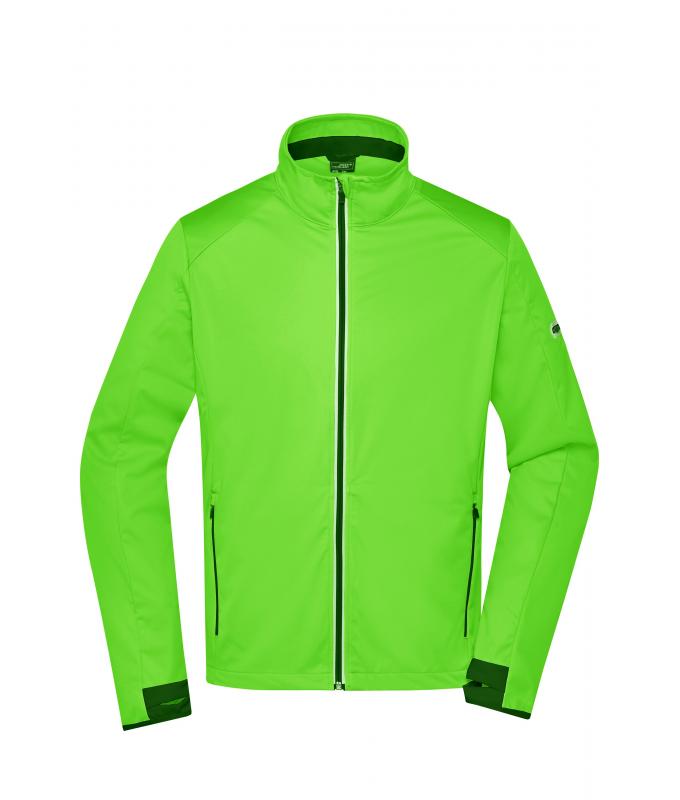 Homme Veste softshell sport homme Vert-vif/noir 8408