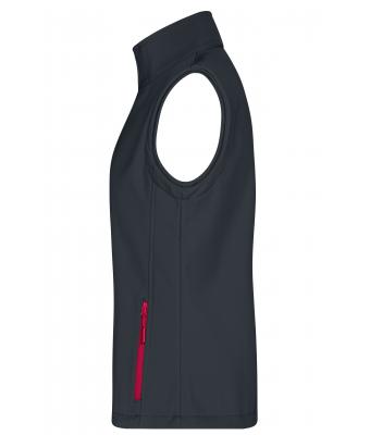 Dames Ladies' Promo Softshell Vest Ijerzgrijs/rood 8409
