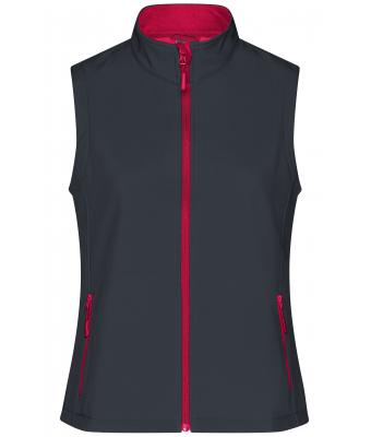 Dames Ladies' Promo Softshell Vest Ijerzgrijs/rood 8409