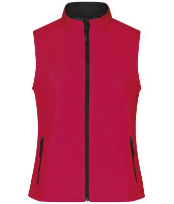 Damen Ladies' Promo Softshell Vest Red/black 8409