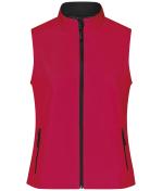 Damen Ladies' Promo Softshell Vest Red/black 8409