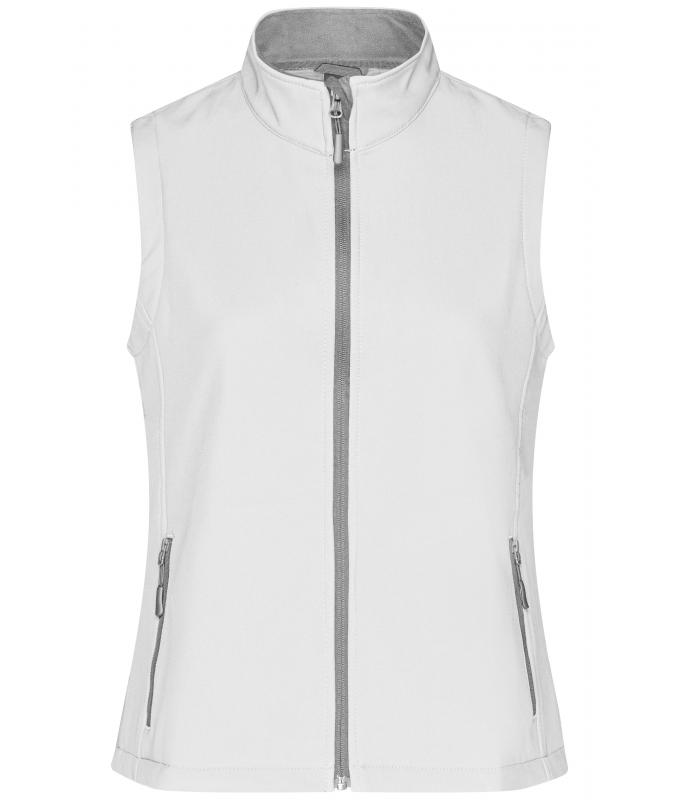 Damen Ladies' Promo Softshell Vest White/white 8409
