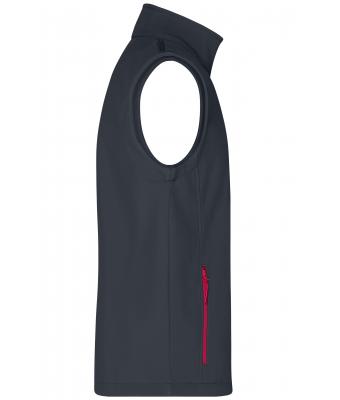 Men Men's Promo Softshell Vest Iron-grey/red 8410