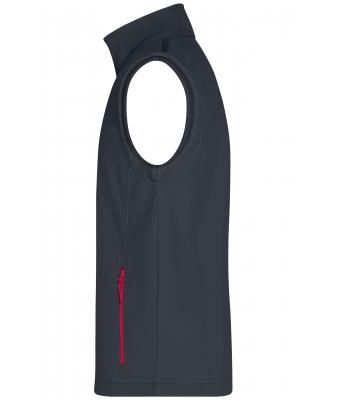 Heren Men's Promo Softshell Vest Ijerzgrijs/rood 8410