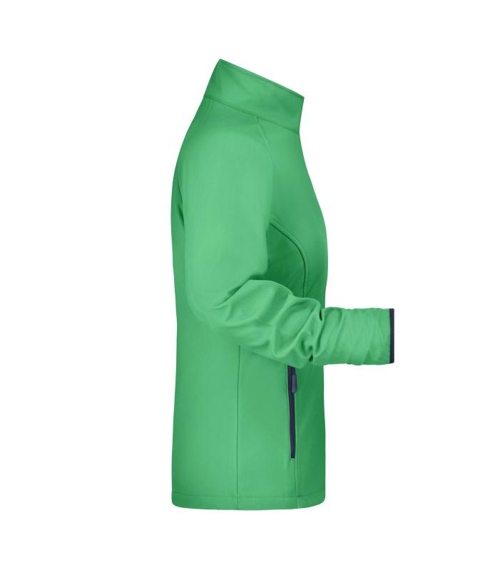Damen Ladies' Promo Softshell Jacket Green/navy 8411