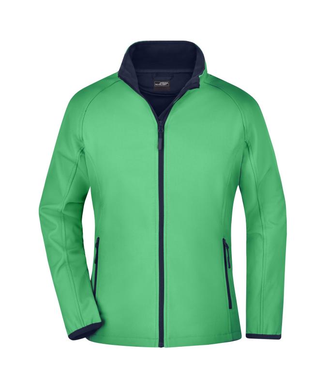 Damen Ladies' Promo Softshell Jacket Green/navy 8411