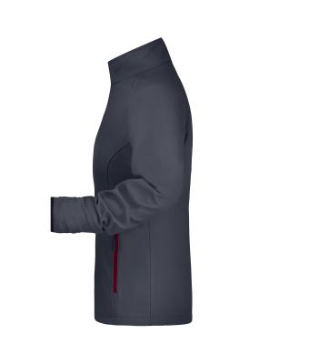 Ladies Ladies' Promo Softshell Jacket Iron-grey/red 8411