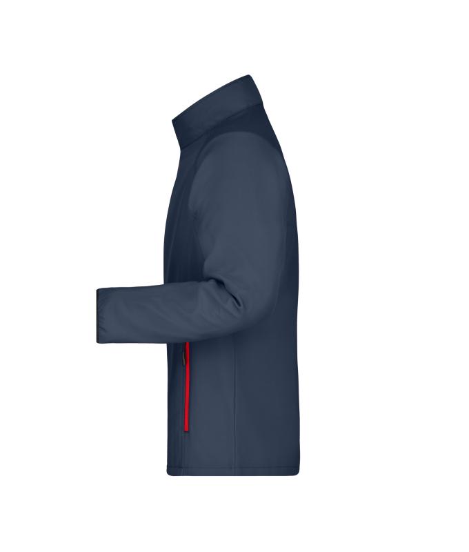 Herren Men's Promo Softshell Jacket Iron-grey/red 8412