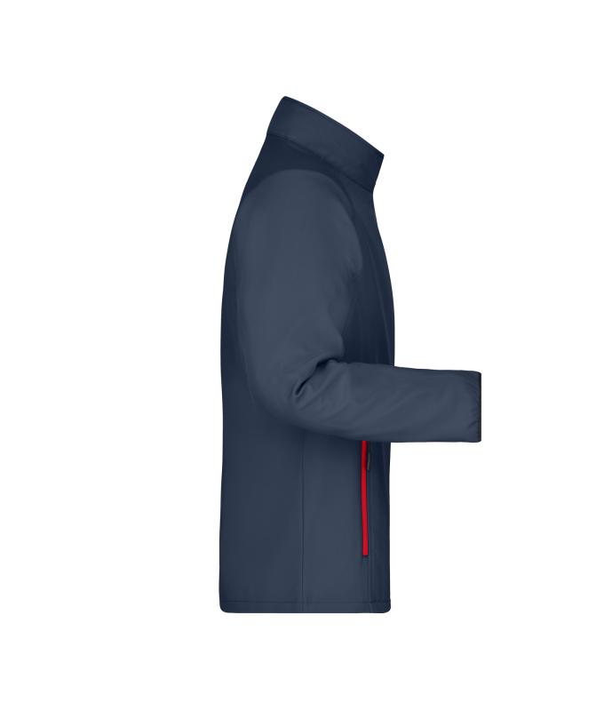 Herren Men's Promo Softshell Jacket Iron-grey/red 8412