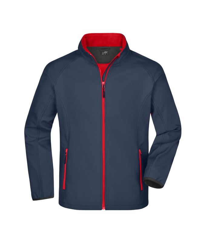 Heren Men's Promo Softshell Jacket Ijerzgrijs/rood 8412