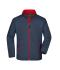 Homme Veste softshell homme Gris-fer/rouge 8412
