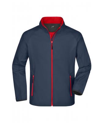 Homme Veste softshell homme Gris-fer/rouge 8412