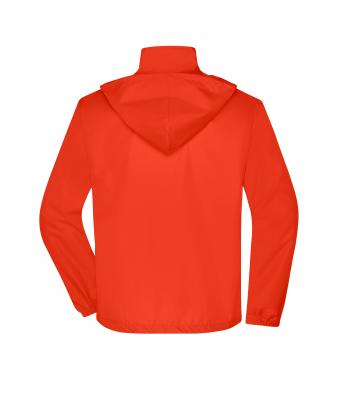 Homme Veste coupe vent homme Orange-vif 8381