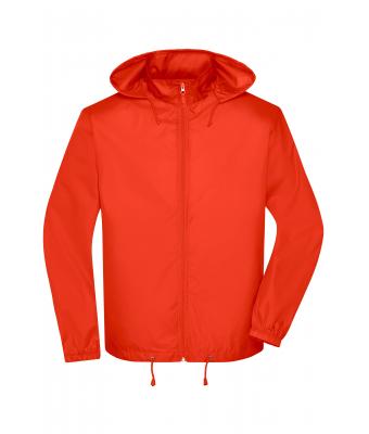 Homme Veste coupe vent homme Orange-vif 8381