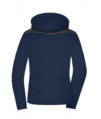 Dames Ladies' Winter Jacket Navy/antraciet-melange 8492