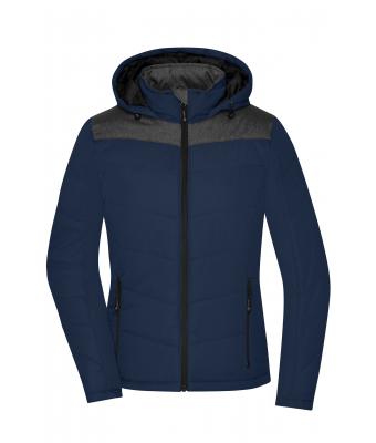 Dames Ladies' Winter Jacket Navy/antraciet-melange 8492
