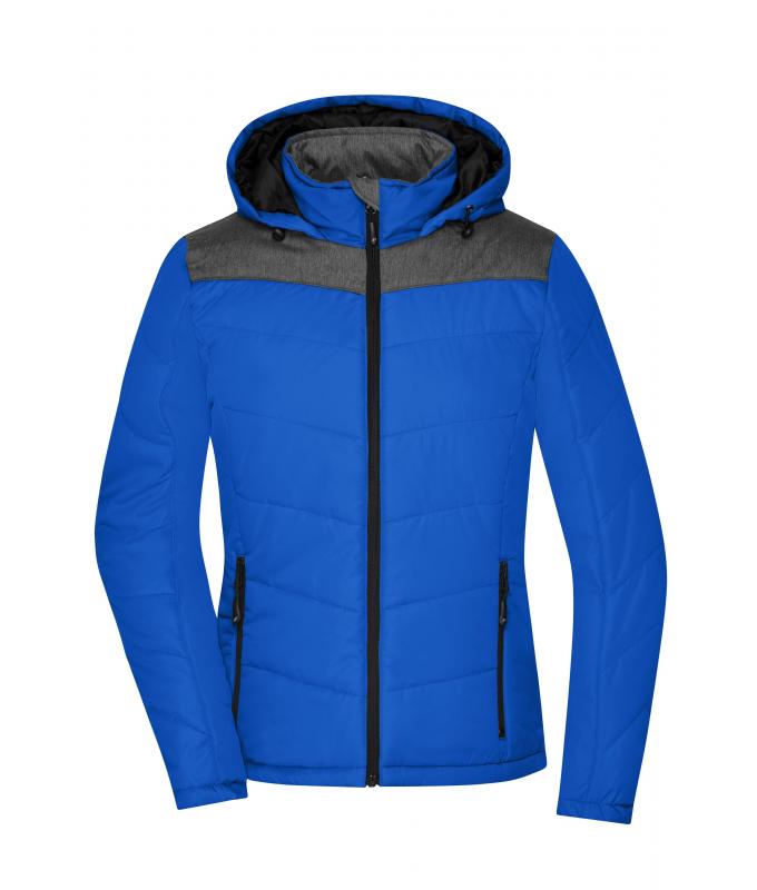 Damen Ladies' Winter Jacket Royal/anthracite-melange 8492