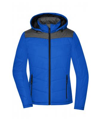 Dames Ladies' Winter Jacket Royal/antraciet-melange 8492