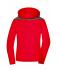 Dames Ladies' Winter Jacket Rood/antraciet-melange 8492