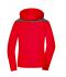 Damen Ladies' Winter Jacket Red/anthracite-melange 8492