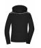 Dames Ladies' Winter Jacket Zwart/antraciet-melange 8492