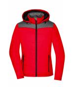 Femme Veste d'hiver femme Rouge/anthracite-mélange 8492
