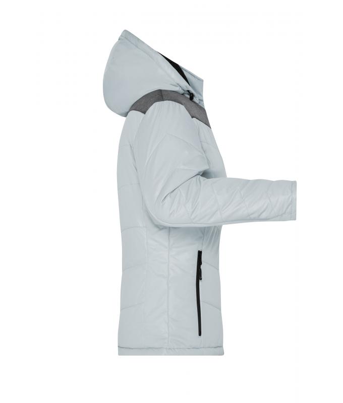 Femme Veste d'hiver femme Argent/anthracite-mélange 8492