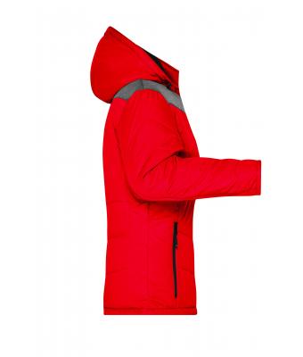 Femme Veste d'hiver femme Rouge/anthracite-mélange 8492