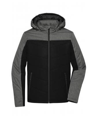 Men Men's Winter Jacket Black/anthracite-melange 8493