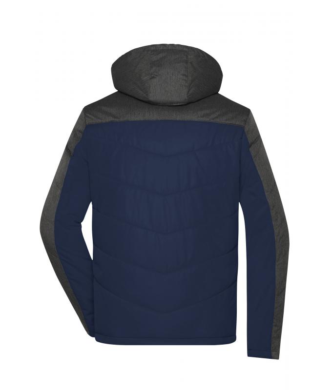 Herren Men's Winter Jacket Navy/anthracite-melange 8493