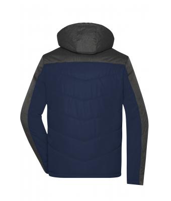 Heren Men's Winter Jacket Navy/antraciet-melange 8493