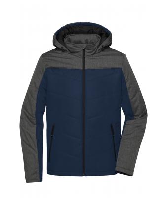 Men Men's Winter Jacket Navy/anthracite-melange 8493