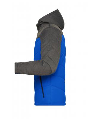 Heren Men's Winter Jacket Royal/antraciet-melange 8493