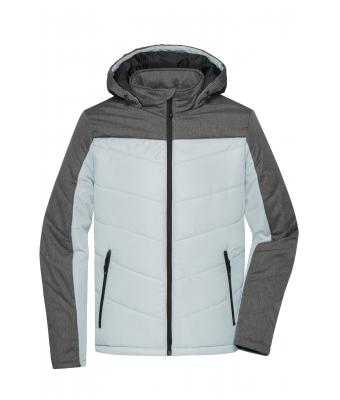 Heren Men's Winter Jacket Zilver/antraciet-melange 8493