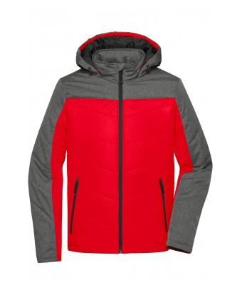 Men Men's Winter Jacket Red/anthracite-melange 8493