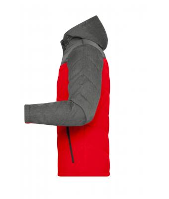Heren Men's Winter Jacket Rood/antraciet-melange 8493
