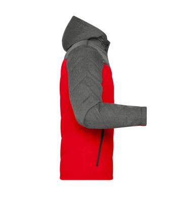 Heren Men's Winter Jacket Rood/antraciet-melange 8493