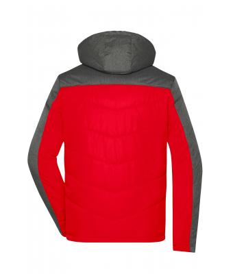 Heren Men's Winter Jacket Rood/antraciet-melange 8493