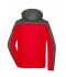 Heren Men's Winter Jacket Rood/antraciet-melange 8493