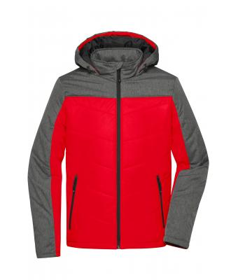 Heren Men's Winter Jacket Rood/antraciet-melange 8493