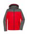 Herren Men's Winter Jacket Red/anthracite-melange 8493