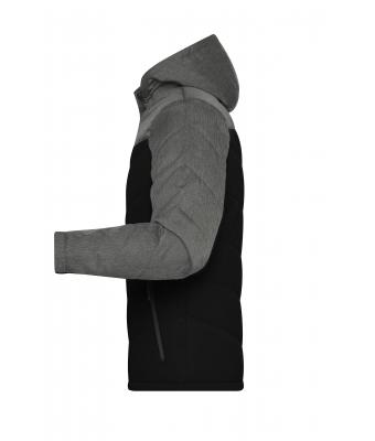Heren Men's Winter Jacket Zwart/antraciet-melange 8493
