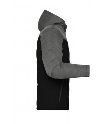 Heren Men's Winter Jacket Zwart/antraciet-melange 8493