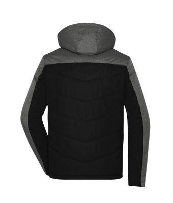 Heren Men's Winter Jacket Zwart/antraciet-melange 8493